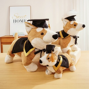 Peluche de Corgi de Graduación en Oferta, Peluche de Perro Imaginativo con Gorro y Envoltura, Súper Suave para Graduados de 2026 - Product Image 6