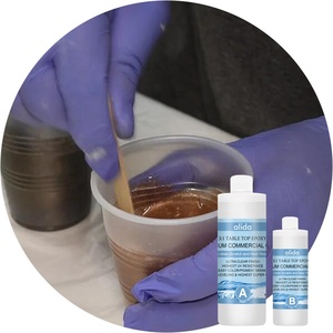 <span class=keywords><strong>Kit</strong></span> de résine époxy de qualité meuble, rapport 3:1, revêtement transparent pour tables, comptoirs et barres de bar DIY – Fabricant d'usine - Product Image 5