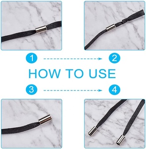 Châu Âu Và Mỹ Phong Cách Kẽm Hợp Kim Phẳng Vòng Hình Đục Lỗ Phụ Kiện Kim Loại Dây End Cho Quần Áo Giày Túi - Product Image 4