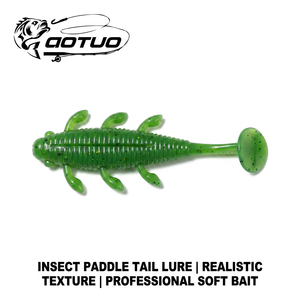 Aotuo Leurre souple <span class=keywords><strong>à</strong></span> double queue flottante sans plomb, leurre artificiel flottant <span class=keywords><strong>pour</strong></span> <span class=keywords><strong>la</strong></span> <span class=keywords><strong>pêche</strong></span> au bar, au poisson-serpent, en eau sauvage et en étang - Vente chaude - Product Image 1