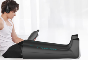 Health pal Sport therapie Heizung Memory-Methode Fußbein <span class=keywords><strong>massage</strong></span> gerät Kompression stiefel Wiederherstellung <span class=keywords><strong>massage</strong></span> gerät mit LCD-Touchscreen - Product Image 4