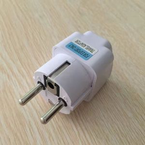 ปลั๊กอะแดปเตอร์สำหรับเดินทาง 100-240V สากลสำหรับประเทศยุโรปและเอเชีย วัสดุ ABS สีขาว - Product Image 2