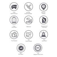 Dispositivo de Rastreo GPS 4G N01K para Vehículos con Plataforma de Aplicación, Antirrobo, Rastreo en Tiempo Real, Gestión de Flotas, OEM, ODM