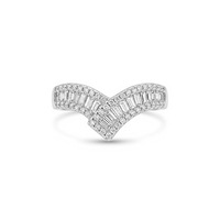 Bague de Mariage Tendance en Argent Sterling 925 avec Zircon Cubique Pavé, Bijou pour Femme, Style Tennis Couronne