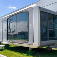 Micro-chambre mobile, cabine résidentielle inspirée des capsules spatiales, maison préfabriquée en acier pour hôtels, villa préfabriquée