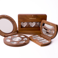 Vietnam WeWood personnalisé en bois bambou maquillage ombre à paupières boîte motif vide Blush Contour Palette emballage