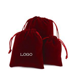 Bolsas de Terciopelo Antiestáticas con Logotipo Personalizado, Bolsitas con Cordón y Borla, Impresión Serigráfica, Embalaje Suave para Joyería - Product Image 4