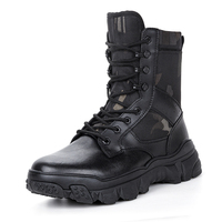 Bottes de neige d'extérieur, bottes en laine épaissie, bottes tactiques hivernales anti-froid, chaudes et antidérapantes