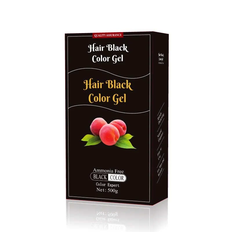 Black hair color cream 500 ml wholesale permanent natural black hair color gel in hair dye