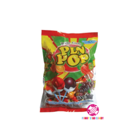 Wholeshape 20g Fruchtgeschmack Pin Pop Bubble Gum Hartbonbon Zweifarbig Runde Form Süßer Lutscher
