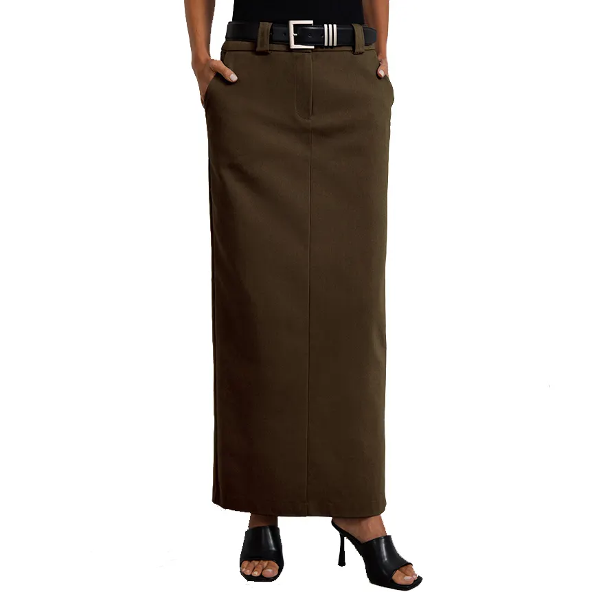 Faldas de tubo largas de longitud completa para mujer color sólido novedad 2023 para mujer