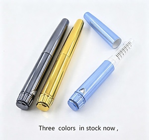 Custom <b>Gold</b> Coated Reusable Injection <b>Pen</b> with 0-60IU Adjustable Scale and Standard 3ml Cartridge Compatibility - Product Image 1