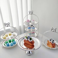 Modernes Design Metall Kuchenst änder Obst kuchen Servieren Tischplatte Dekoration Kuchen platte Stand für Best