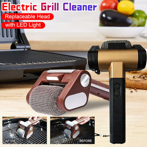 Brosse à rouleau en gros avec lumière, nettoyeur sans poils en acier inoxydable, outils de barbecue rechargeables - Product Image 5