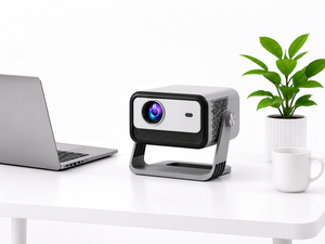 Proyector Portátil WiFi 6 Bluetooth, Resolución Nativa 1080P, 500ANSI, Corrección Trapezoidal Automática, Enfoque Automático, Proyector LED para Cine en Casa - Product Image 1
