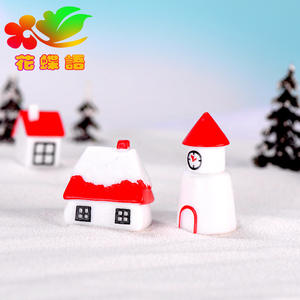 Maison de Noël Weij, artisanat décoratif du Nouvel An, ornements, accessoires de photographie, château de dessin animé, scène de neige - Product Image 5