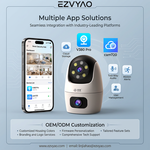 Caméra de <span class=keywords><strong>surveillance</strong></span> sans fil 4G avec carte SIM, 5MP, <span class=keywords><strong>surveillance</strong></span> de sécurité, pas de WiFi requis, caméra PTZ extérieure étanche, <span class=keywords><strong>application</strong></span> cam720/V380 Pro - Product Image 4