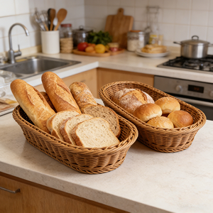 <span class=keywords><strong>Panier</strong></span> de rangement en plastique tressé pour accessoires de photographie, pour le rangement ou la présentation dans le salon, utilisation polyvalente - Product Image 4