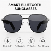 Kacamata Pintar SG11 5.4 Audio Sunglasses UV400 Anti-Blue Light Panggilan Bebas Genggam Musik Eyewear Pengisian Cepat Tipe-C