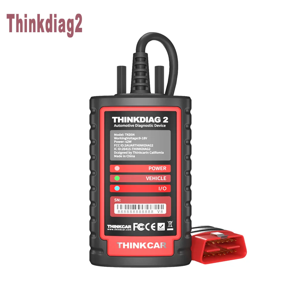 Thinkcar-escáner ThinkDiag 2 para coche, lector de código, herramientas de diagnóstico automático, ELM327, Easydiag, 2023