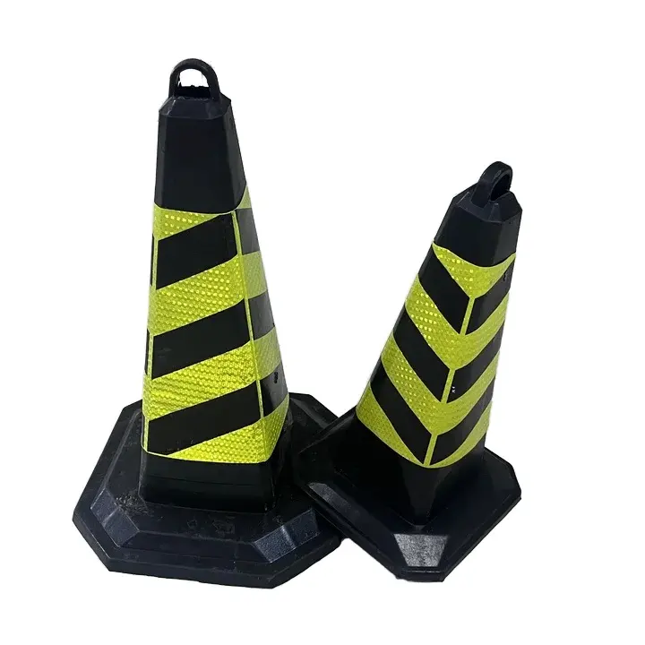 American-Style 2Kg Red LED Traffic Cone 750mm Used Rubber PVC Traffic Warning Product
