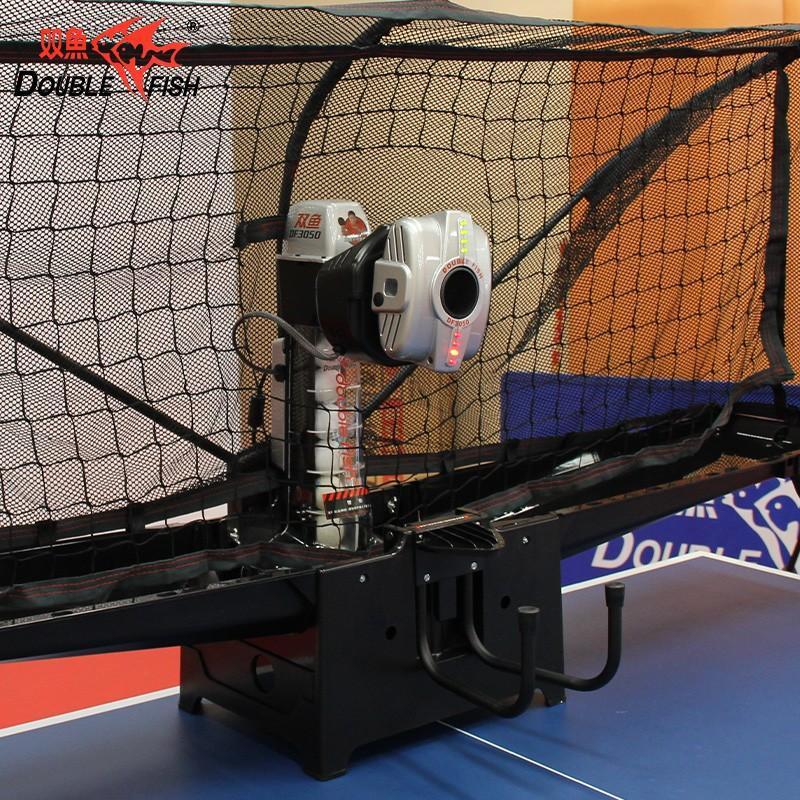Double Fish Table Tennis Serving Machine 3050 Automatic Programmable Trainer With 9-Angle Adjust For Home Professional Use