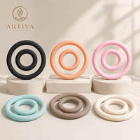 Set de Anillos de Pilates con Peso de Silicona Premium de 5 LB, Anillo de Potencia para Yoga, Pilates, Equipo de Fitness, Entrenamiento de Fuerza del Core