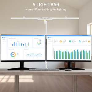 Lampada da Scrivania LED con Braccio Orientabile per Disegno e Schizzi, Luce Senza Sfarfallio per la Cura degli Occhi, con Dimmer Touch e Design Elegante - Product Image 2