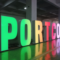 Lettres 3D personnalisées sur pied, grandes lettres alphabétiques décoratives pour centres commerciaux et villes, lettres géantes lumineuses de 3, 4 et 5 pieds
