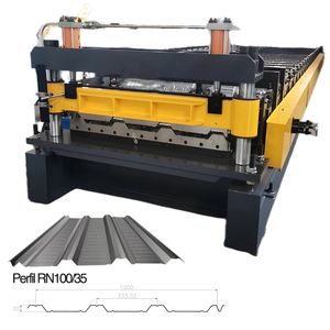 Mexico Popular Calibre 22-Calibre 26 Galvanized Steel Industrial Warehouse 100-35 Roof Wall <strong>Ceiling</strong> Sheet Roll Forming <strong>Machine</strong> - Product Image 2