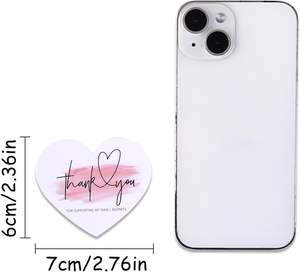 Carte <span class=keywords><strong>de</strong></span> remerciement en forme <span class=keywords><strong>de</strong></span> cœur avec message doré, carte <span class=keywords><strong>de</strong></span> vœux mini pour emballage e-commerce et décoration cadeau - Product Image 3