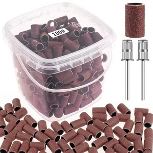 Bandas de lijado para decoración de uñas, grano 80, 120, 180, 240, con 2 brocas para uñas, accesorios para manicura y pedicura - Product Image 5