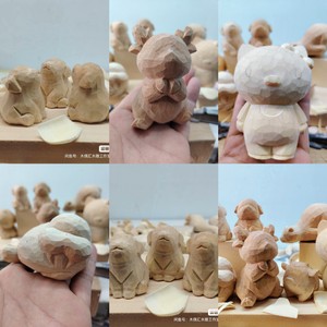 Figurines d'animaux sculptées dans le bois de tilleul, art artisanal, décoration unisexe, produits finis - Product Image 4