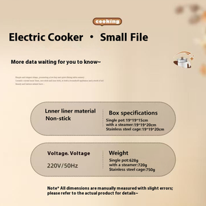 Marmite électrique multifonctionnelle antiadhésive avec couvercle en verre trempé pour usage domestique, hôtelier et extérieur, capacité de 1,8 L - Product Image 5