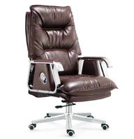 Chaise de direction à dossier haut avec rembourrage en fibres douces pour bureau de manager