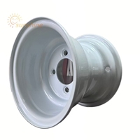 Pneus de moyeu de roue en acier pour voiturettes de golf, pour jantes de quad ATV à quatre trous de 8 pouces, pièces 8x7