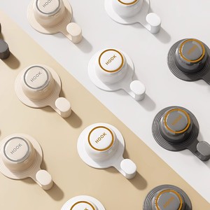 Ganchos Decorativos para Cubrir Orificios, Color Blanco Puro, Gris Metálico, ABS, Montaje en Pared, para Tuberías y Orificios de Aire Acondicionado - Product Image 4