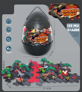 Jouet éducatif surprise œuf <span class=keywords><strong>de</strong></span> dinosaure 12 pouces avec modèle d'<span class=keywords><strong>animaux</strong></span> <span class=keywords><strong>de</strong></span> <span class=keywords><strong>ferme</strong></span> et <span class=keywords><strong>de</strong></span> <span class=keywords><strong>la</strong></span> mer en blocs <span class=keywords><strong>de</strong></span> construction en plastique - Product Image 3
