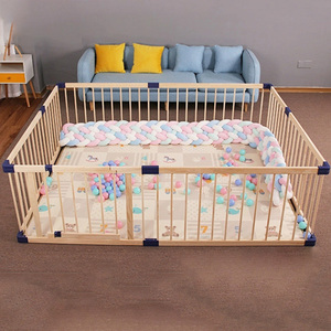 Clôtures de jouets de sécurité pour enfants à la maison clôtures d'intérieur pliantes en bois <span class=keywords><strong>parc</strong></span> de jeu pour bébés et tout-petits - Product Image 6