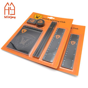 Set <span class=keywords><strong>de</strong></span> Papelería Premium Negro para Aficionados a Clubes Deportivos - Cuaderno, Lápices, Regla, Borrador, Sacapuntas, Artículos <span class=keywords><strong>Escolares</strong></span> - Product Image 1