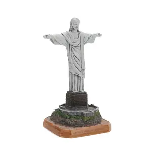 Arquitectura de Brasil de renombre mundial estatua de hito brasileño modelo turismo creativo recuerdo BRASIL estatua de Jesús