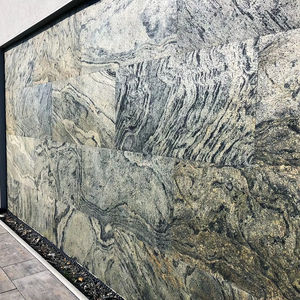 Feuilles de placage en pierre imperméables flexibles vertes modernes de Jeera avec l'effet de marbre nano pour le revêtement de mur intérieur et extérieur - Product Image 1