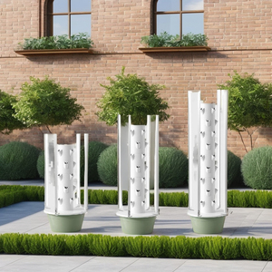 Torre Hidropónica Vertical <span class=keywords><strong>de</strong></span> 9 Niveles con Marco <span class=keywords><strong>de</strong></span> Luz LED |   Sistema Acuapónico Comercial <span class=keywords><strong>para</strong></span> Agricultura Vertical - Product Image 4