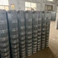 Cercas para Ganado, Malla de Alambre Galvanizado por Inmersión en Caliente, Panel de Malla de Alambre con Orificios Cuadrados, Blanco, Soldado, Tamaño Personalizado, para Granjas, Ganado Vacuno, Caballos, Ovejas, Cabras