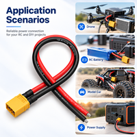 Ensemble de câbles connecteurs personnalisés XT30 XT60 XT90 pour batterie LiPo et carte PCB de drone FPV RC