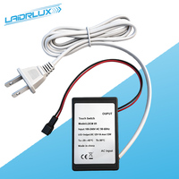 OEM/ODM AC110V 220V 12W Colokan EU Saklar Sensor Sentuh Peredup Cermin LED Satu/Tiga Warna dengan Tombol Tunggal Terintegrasi untuk Kamar Mandi