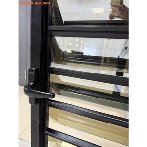 Có thể điều chỉnh dọc hợp kim nhôm hiện đại trồng cửa chớp với kính cho dân cư & khách sạn sử dụng - Product Image 6