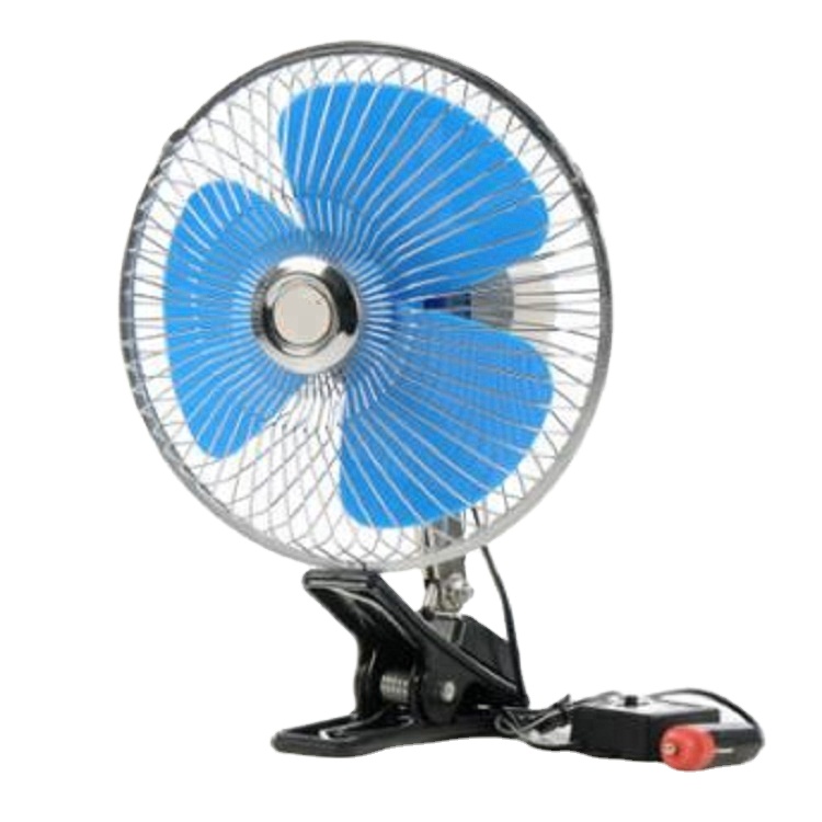 8in Осциллирующий 2 Переключатель скорости 12V/24V вентилятор для автомобиля с зажимом Авто Вентилятор 60 полосок охлаждающего вентилятора автомобиля
