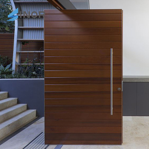 Oversized Plywood Pivot Door Thermal Break Technology Waterproof Outdoor Commercial Spaces Living Room Exterior Use - Product Image 4