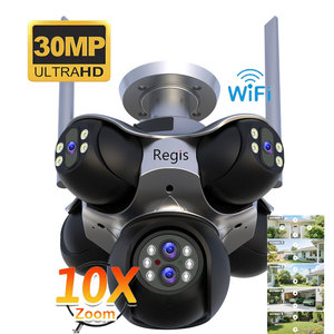 Regis 10-facher optischer Zoom 30MP 5PTZS App-Steuerung 360 °   Drehbare 6-Linsen 5-Bildschirm Outdoor IP WLAN Heimsicherheits-Nachtsichtkamera - Product Image 1